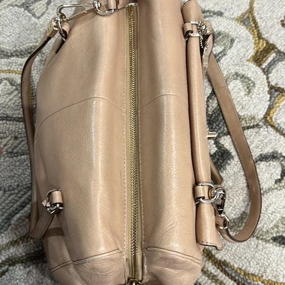 💕 coach beige leather large satchel shoulder bag 💕 - Picture 13 of 16